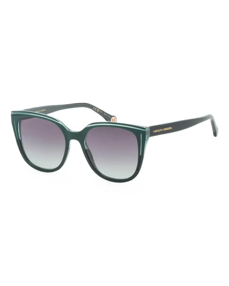 Carolina Herrera New York glitter-detail cat-eye sunglasses - Grün Grün