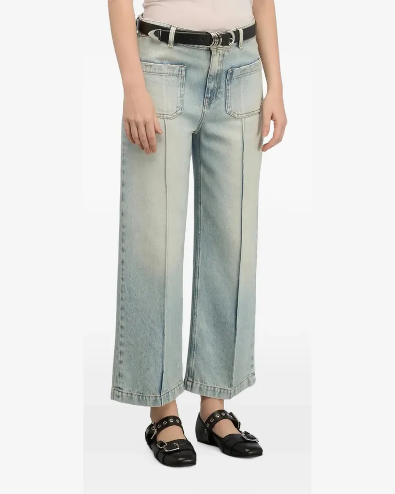 Semicouture Lola panelled jeans - Blau Blau