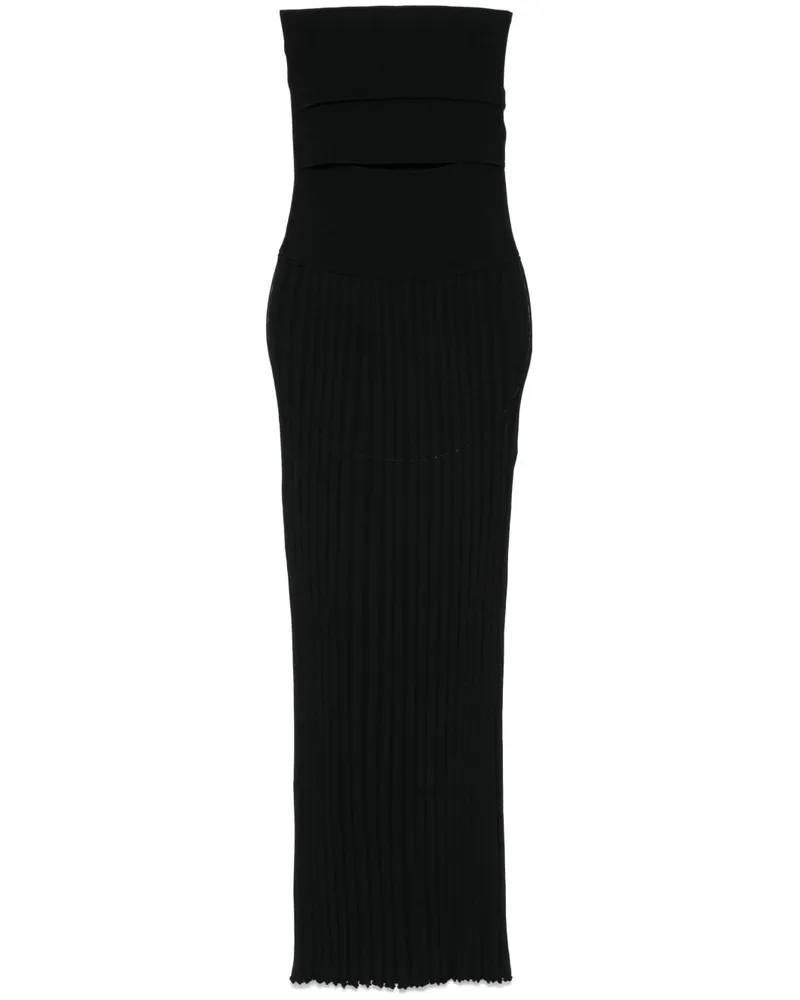 Christopher Esber Slash Maxikleid - Schwarz Schwarz