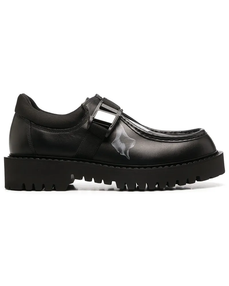 Valentino Garavani Flowersity' Derby-Schuhe - Schwarz Schwarz