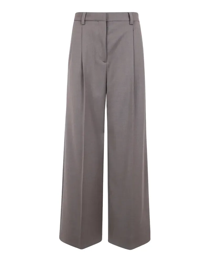 Filippa K pleated wide-leg trousers - Grau Grau