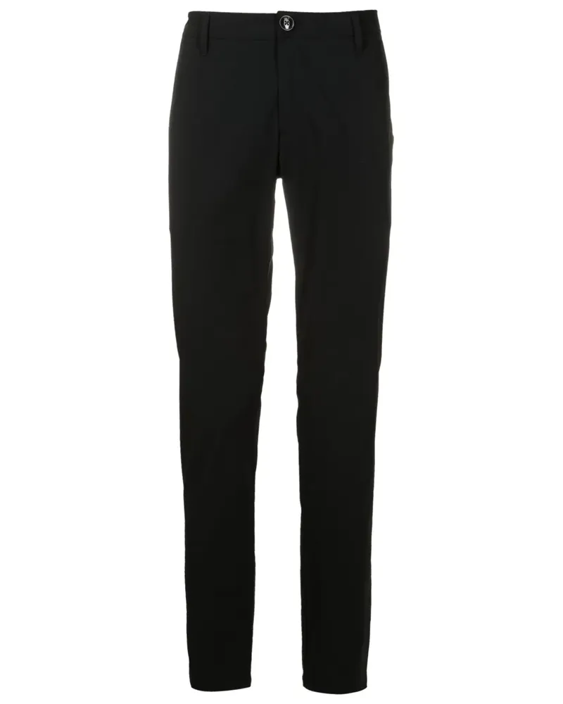 Armani Exchange Halbhohe Tapered-Hose - Schwarz Schwarz