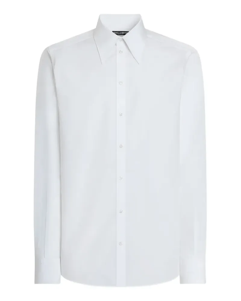 Dolce & Gabbana Popeline-Hemd - Weiß Weiß