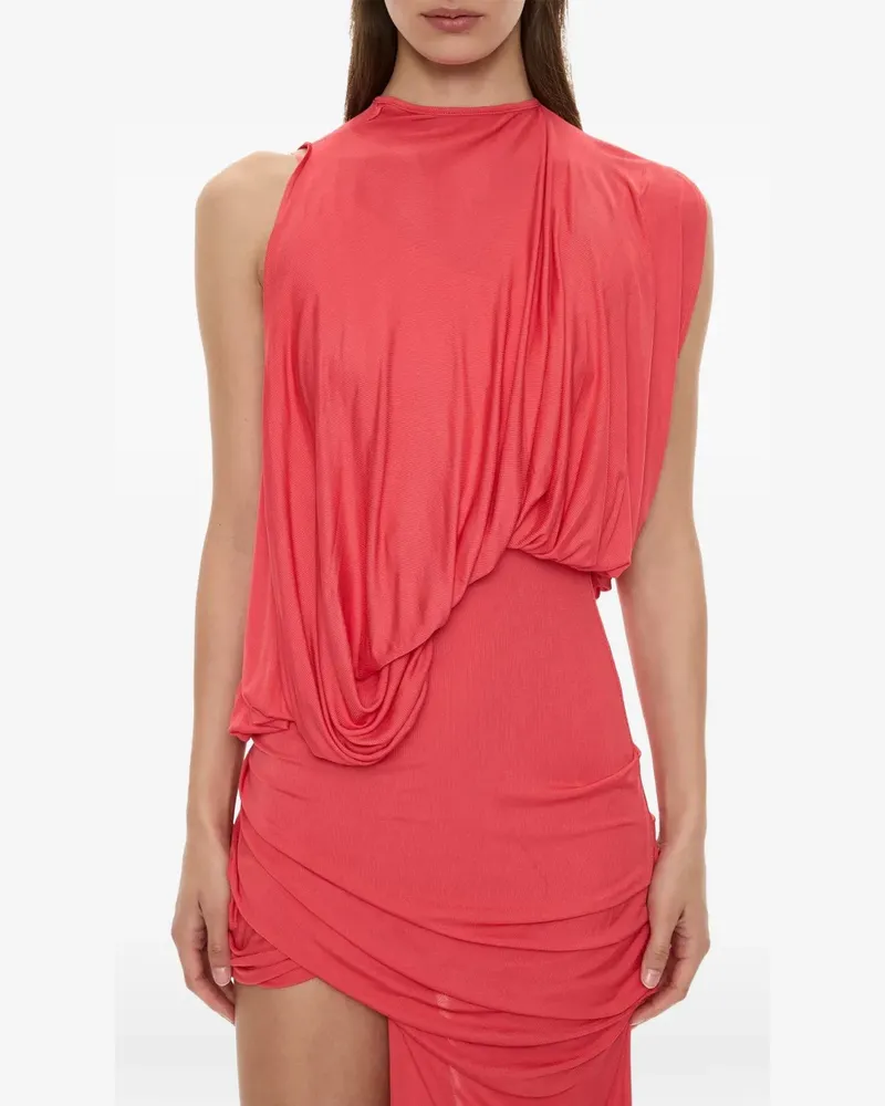 Christopher Esber Drapiertes asymmetrisches Cumulus Minikleid - Rot Rot