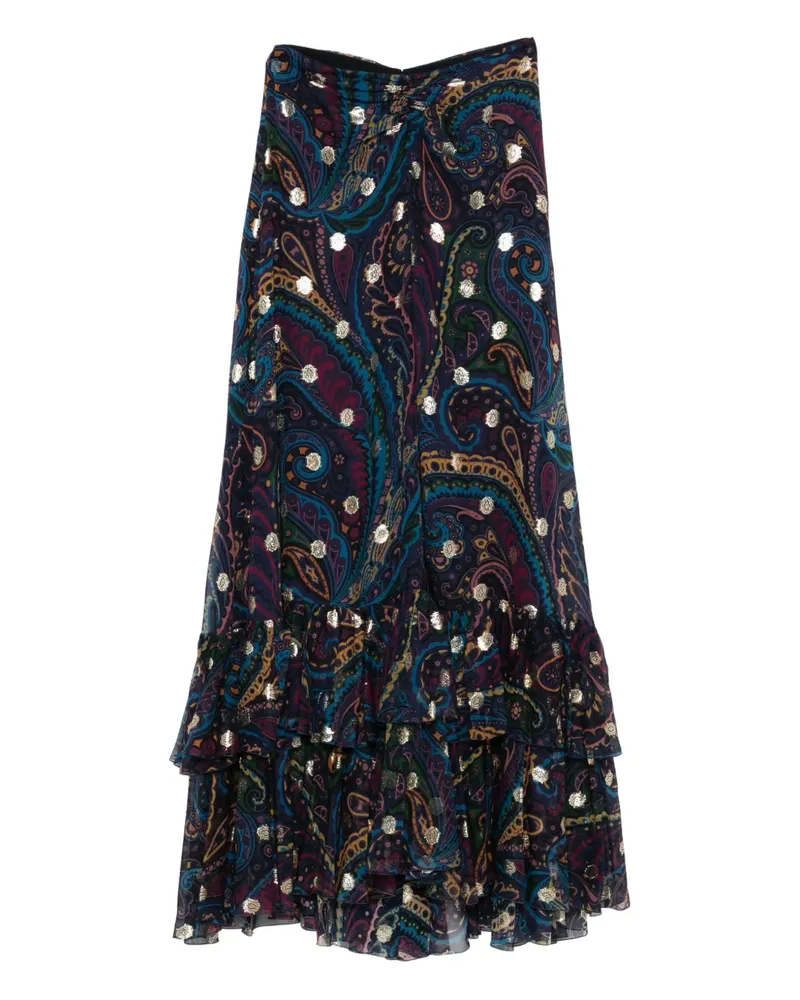 Etro Rock mit Paisley-Print - Blau Blau