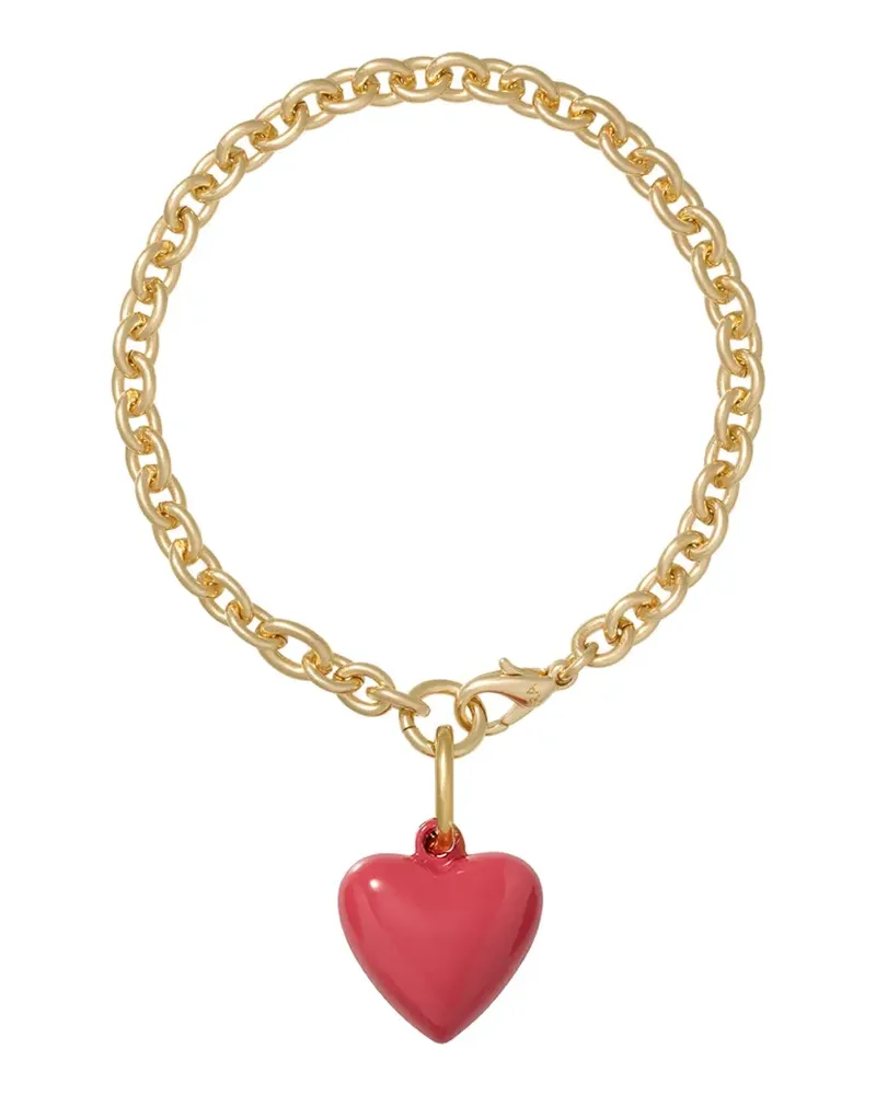 Roxanne Assoulin The Mini Puffy heart-charm bracelet - Gold Gold