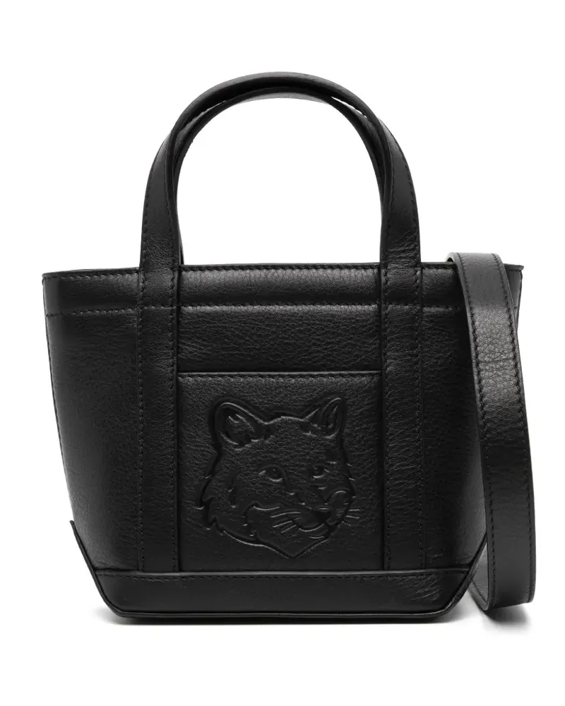 Kitsuné Mini Fox Head Tote Bag - Schwarz Schwarz