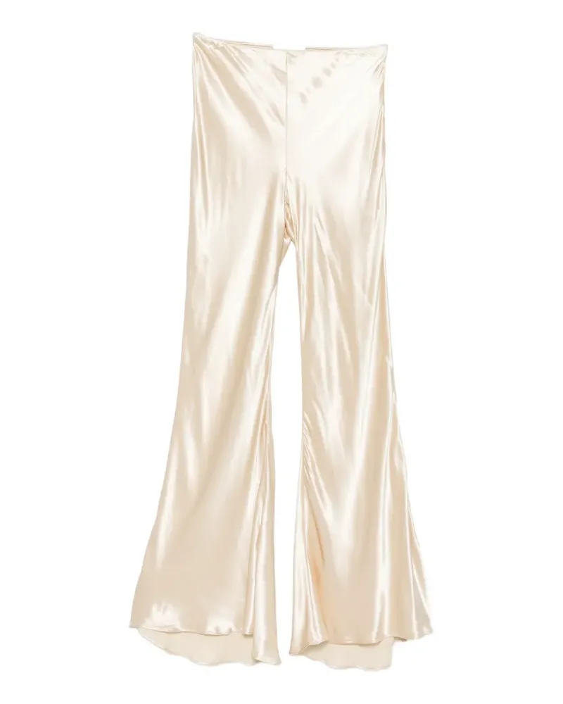 Erika Cavallini high-waisted flared trousers - Nude Nude