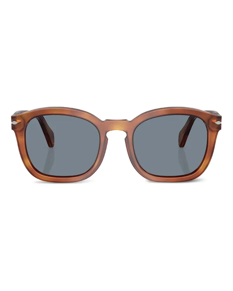Persol Sonnenbrille mit eckigem Gestell - Braun Braun