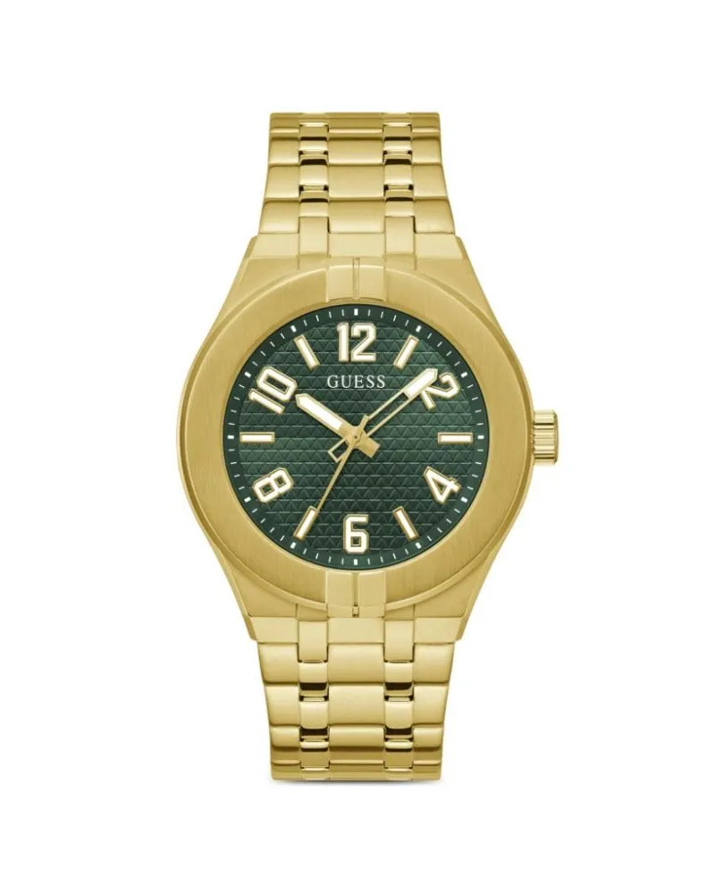 Guess Edelstahl Handaufzug 44mm - Grün Grün
