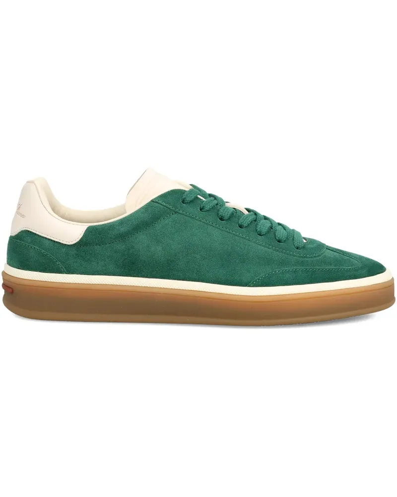 Loro Piana Tennis Walk suede sneakers - Grün Grün