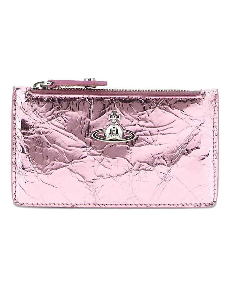 Vivienne Westwood crinkle-frame card holder - Rosa Rosa