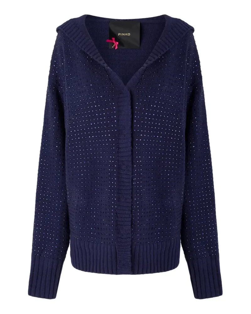 Pinko Cardigan mit Strass - Blau Blau
