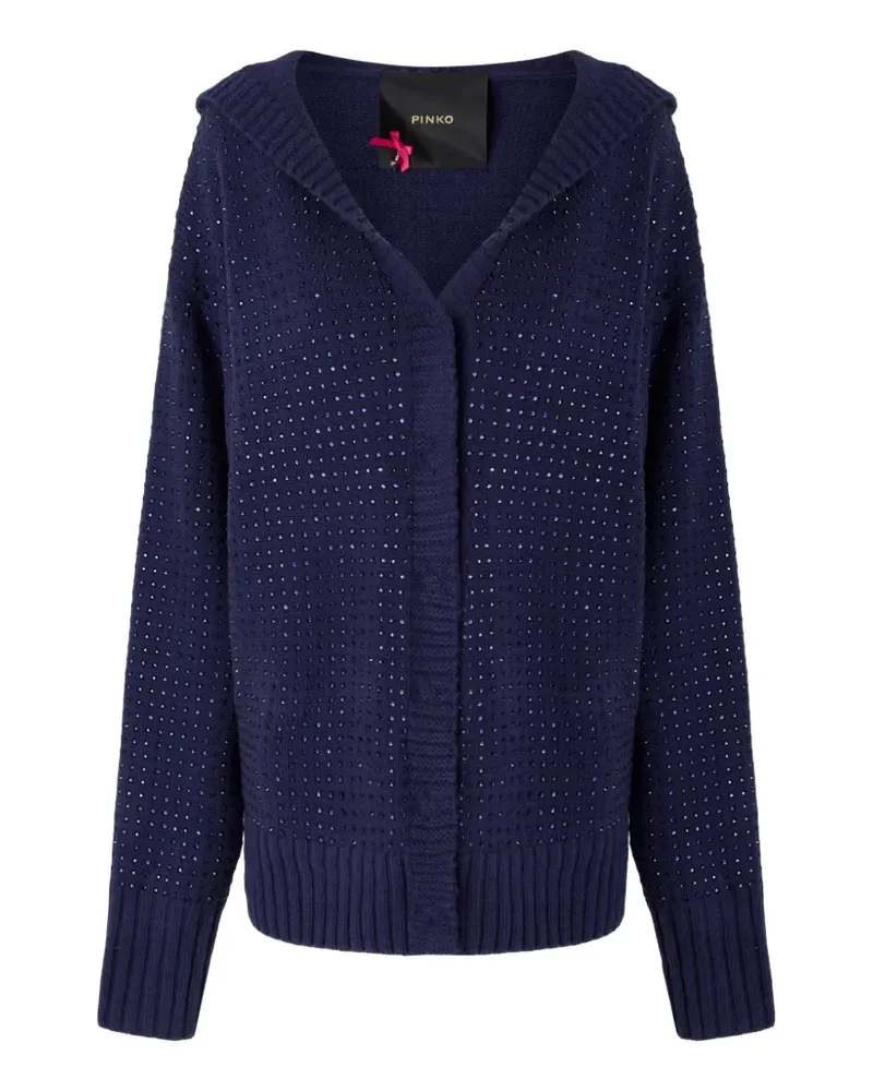 Pinko Cardigan mit Strass - Blau Blau