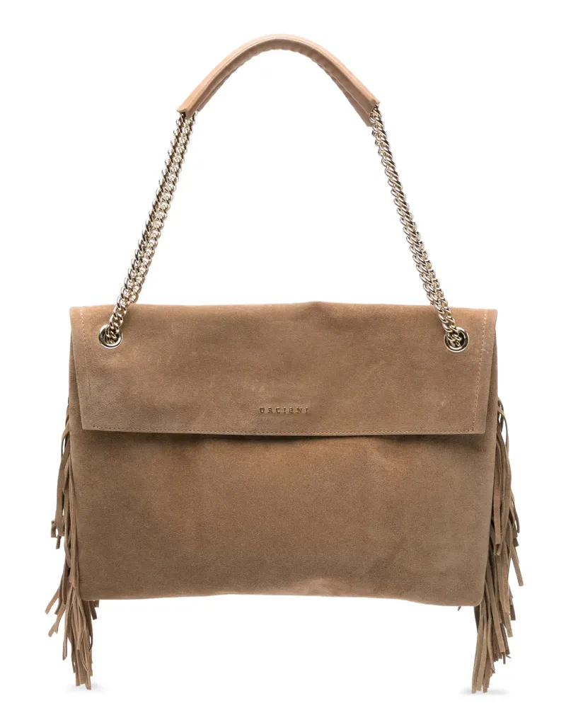 Orciani Venus fringed shoulder bag - Braun Braun