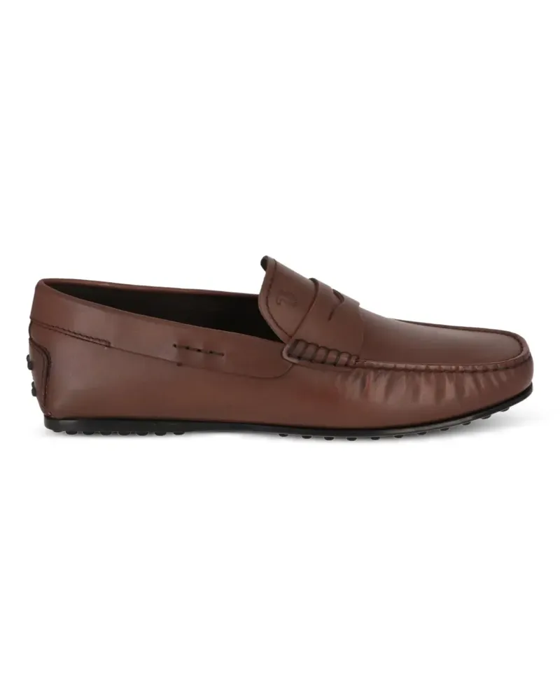 TOD'S Gommino leather loafers - Braun Braun