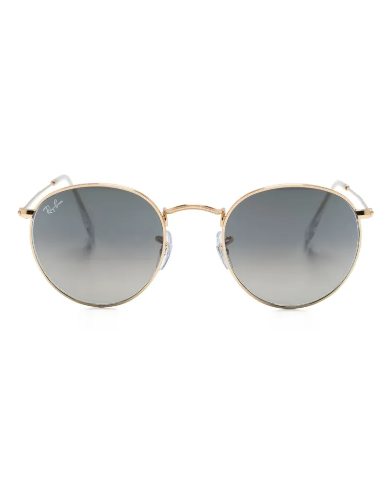 Ray Ban Sonnenbrille mit rundem Gestell - Gold Gold