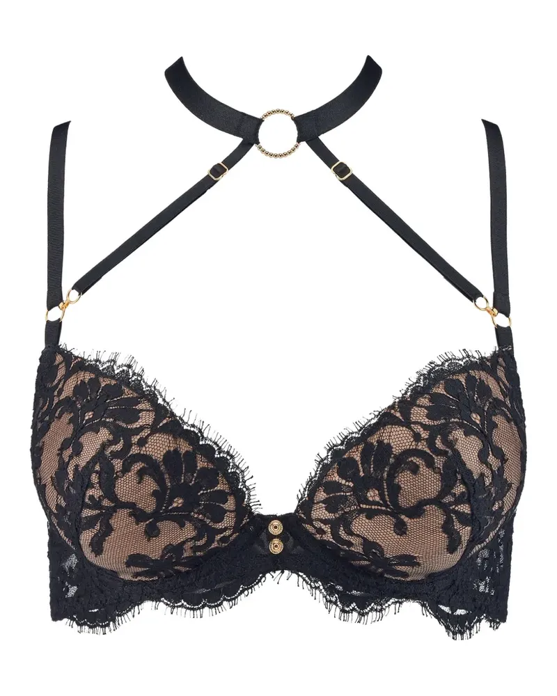 Aubade Under Your Spell Push-up-BH mit Spitzenstickerei - Schwarz Schwarz