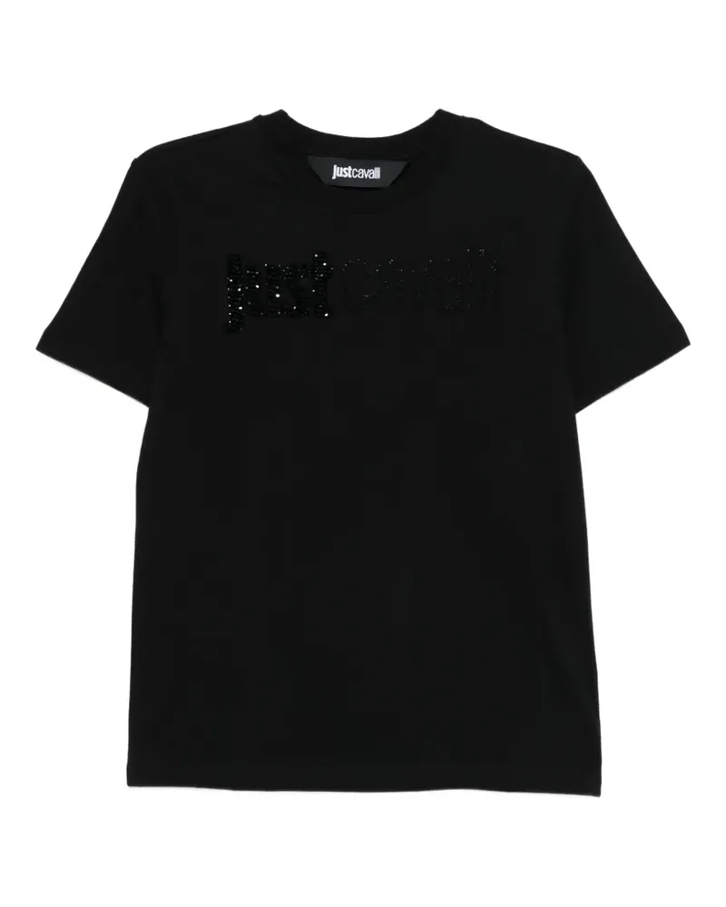 Just Cavalli T-Shirt mit Logo - Schwarz Schwarz