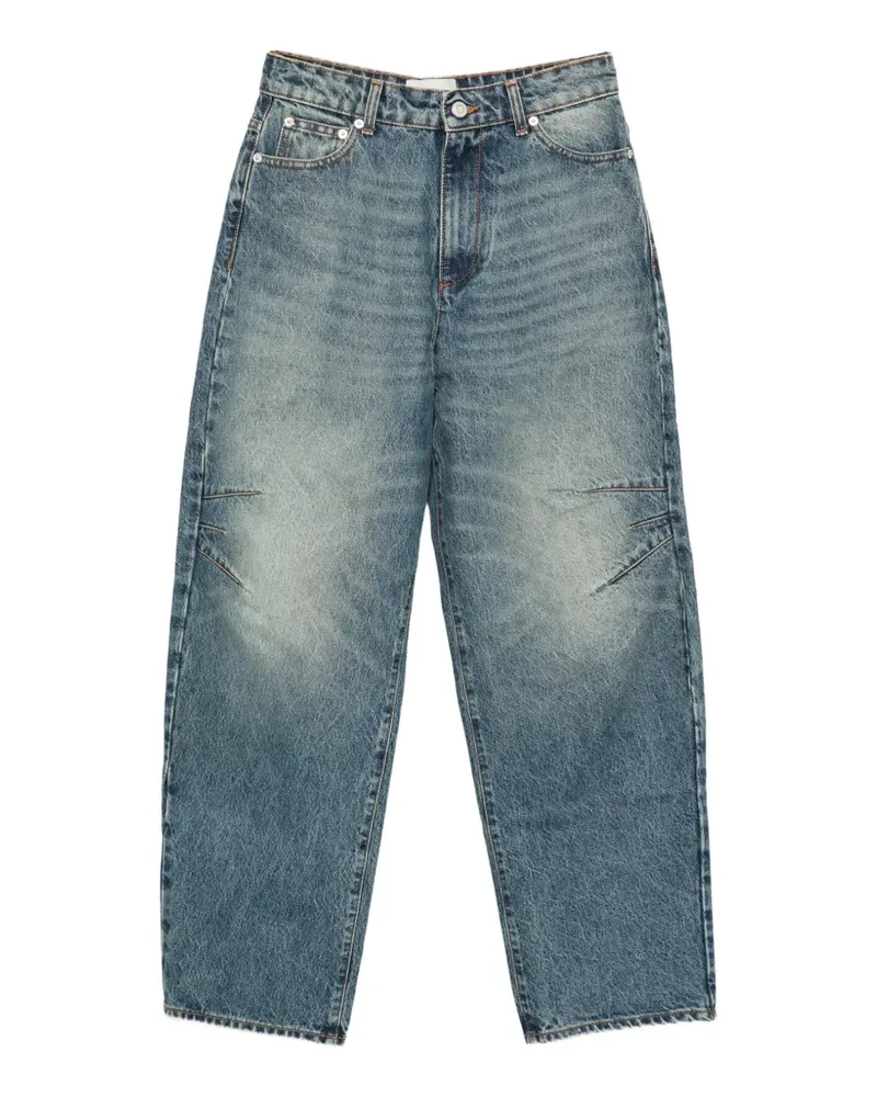 COPERNI buckle-detail faded-effect jeans - Blau Blau