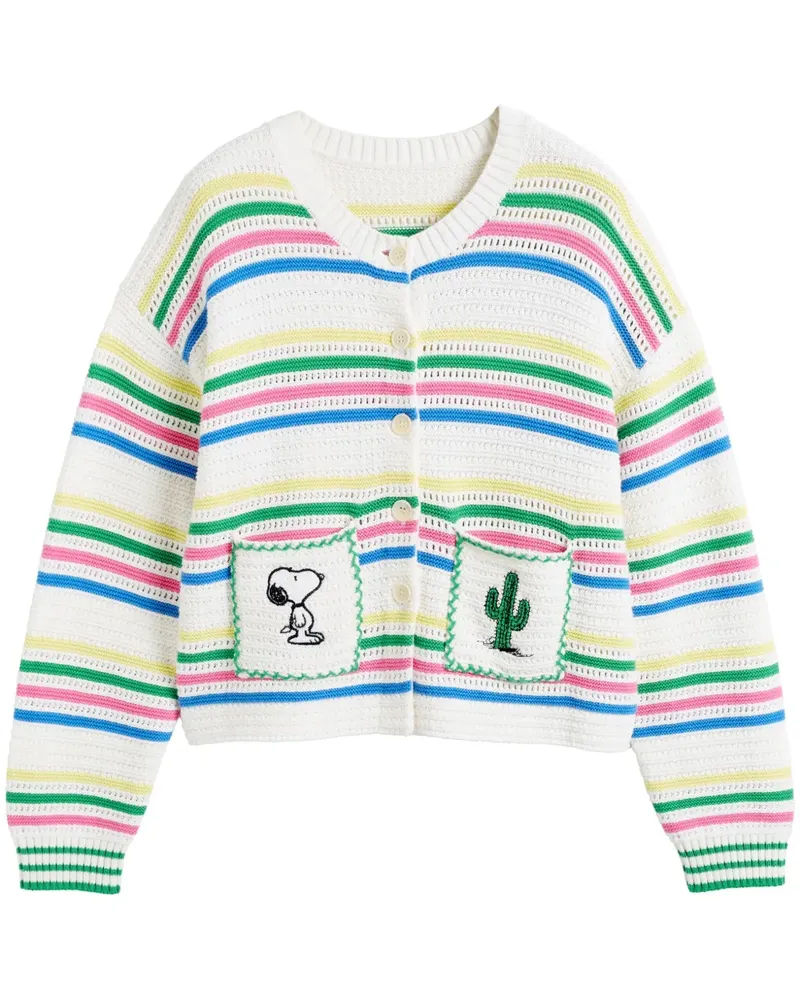 Chinti & Parker x Snoopy Peanuts Vacation Cardigan - Weiß Weiß