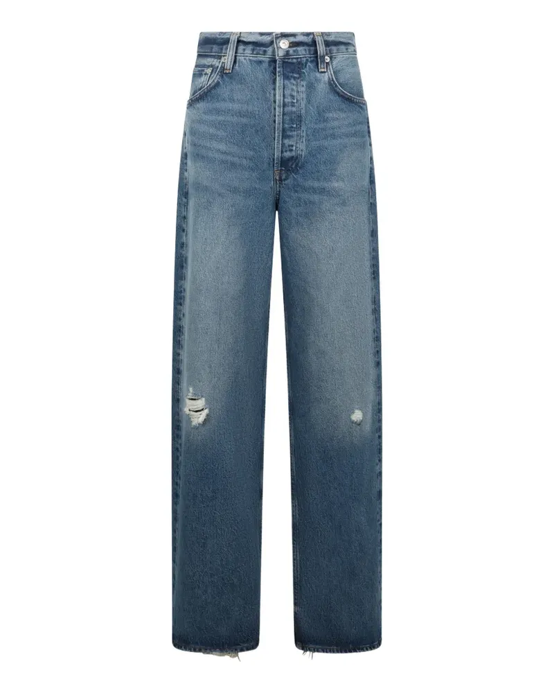 Citizens of humanity Ayla distressed straight-leg jeans - Blau Blau
