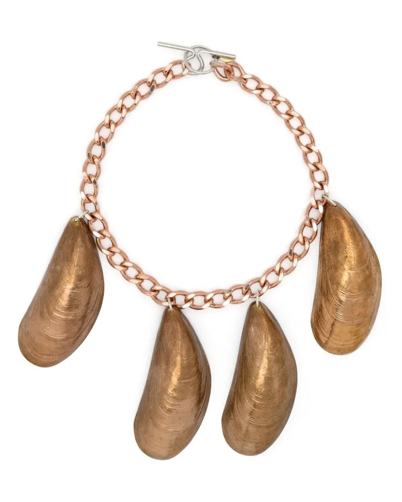 Wouters & Hendrix large-mussels chain necklace - Gold Gold