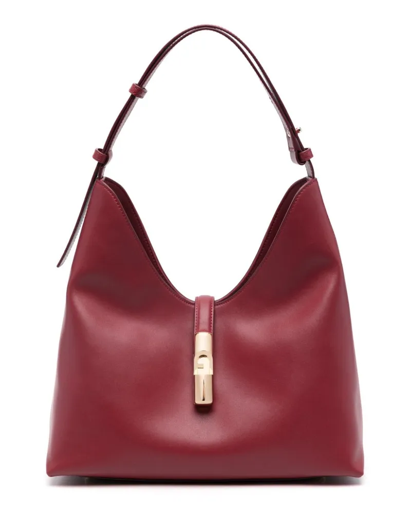 Furla Schultertasche mit Logo-Stempel - Rot Rot