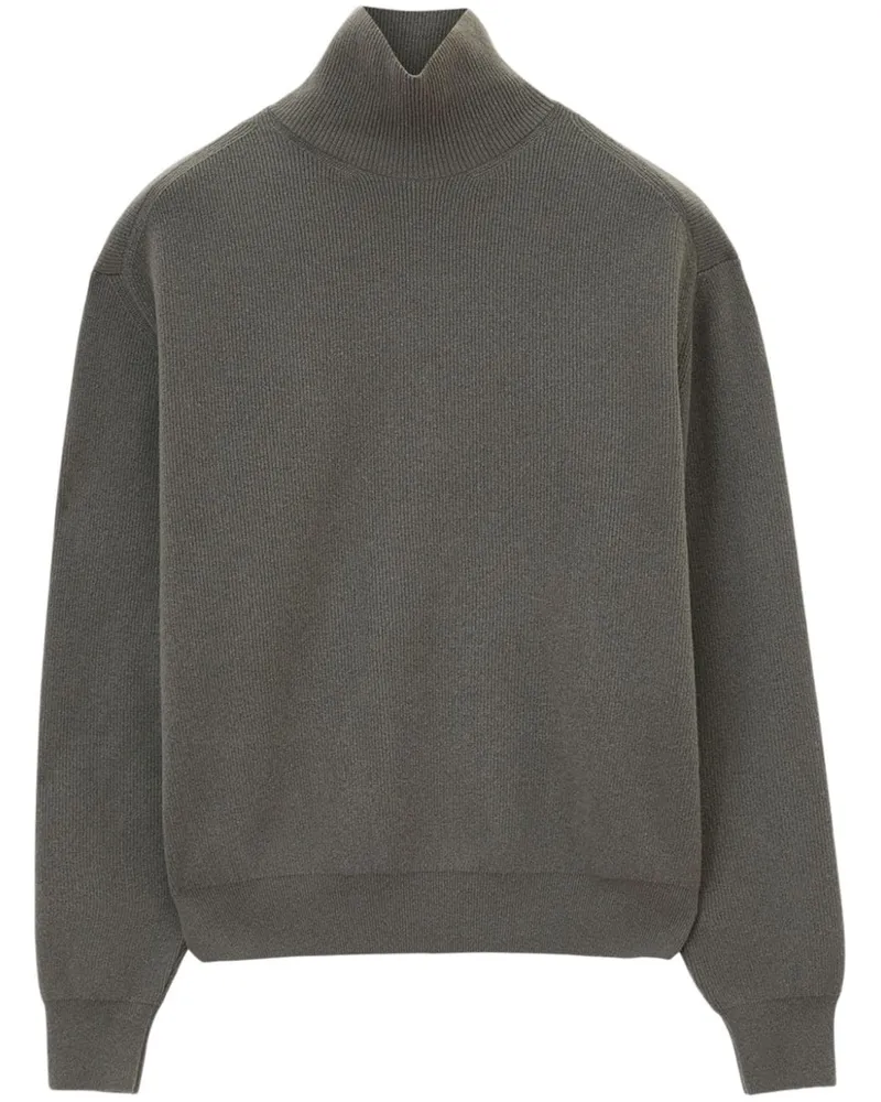 Christophe Lemaire Pullover mit Stehkragen Grau