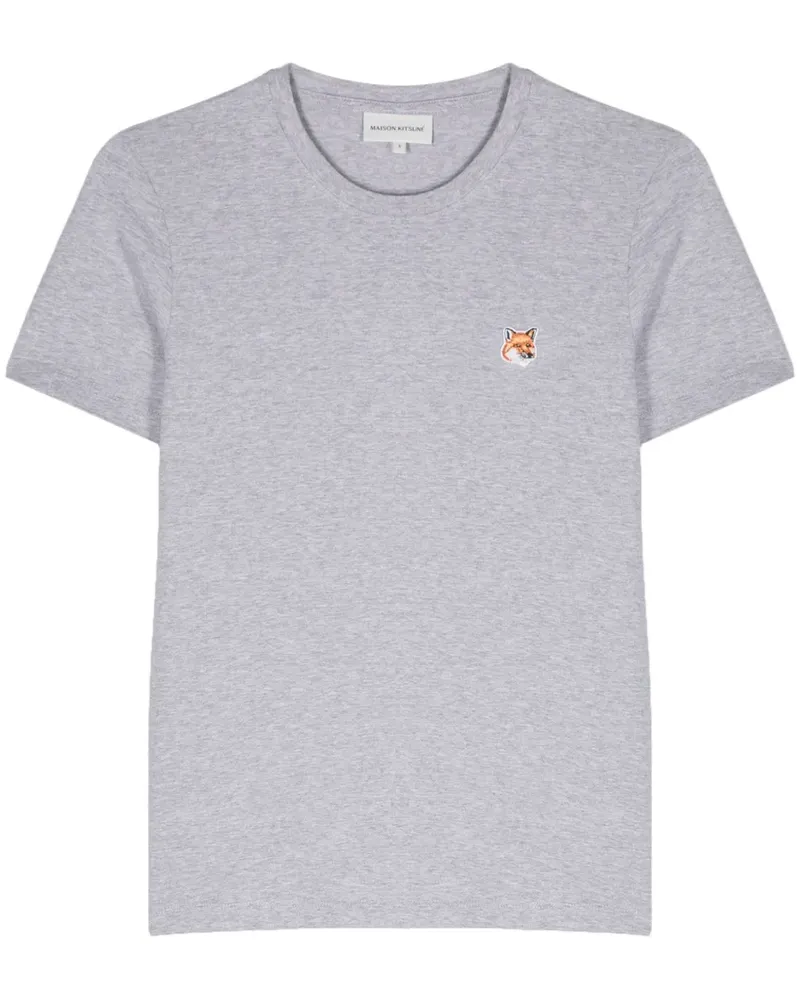 Kitsuné T-Shirt mit Print - Grau Grau
