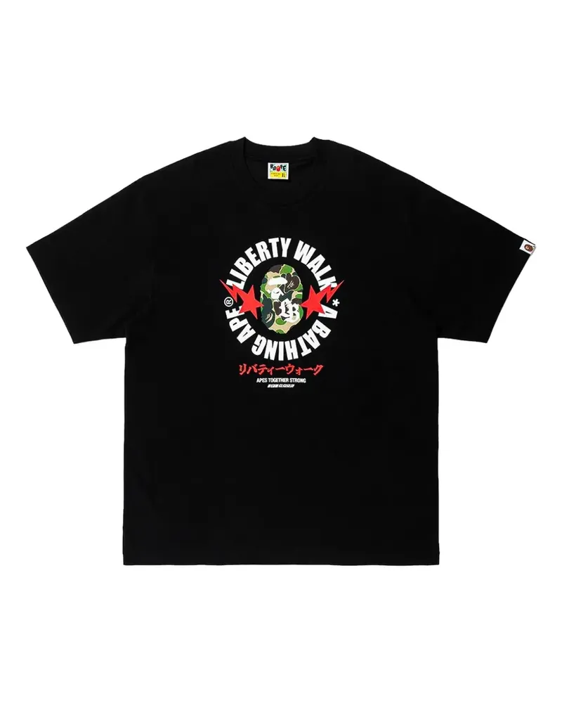 BAPE x Liberty Walk ABC Camo T-Shirt - Schwarz Schwarz