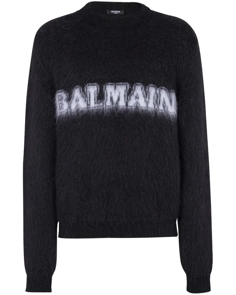 Balmain Pullover mit gebürstetem Finish - Schwarz Schwarz