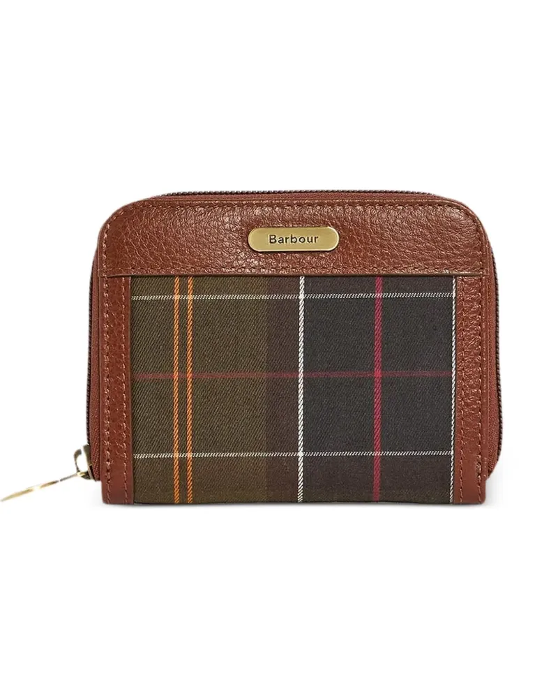 Barbour Portemonnaie mit Schottenkaro - Braun Braun