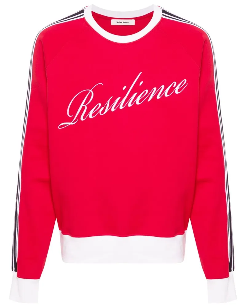 Wales Bonner Resilience Sweatshirt aus Bio-Baumwolle - Rot Rot