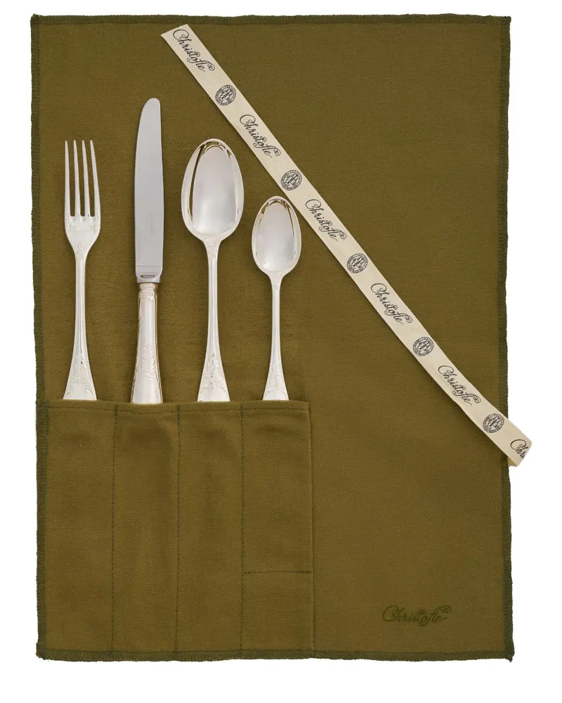 Christofle Mittelgroßes La Trousse Marly Besteck-Set - Silber Silber