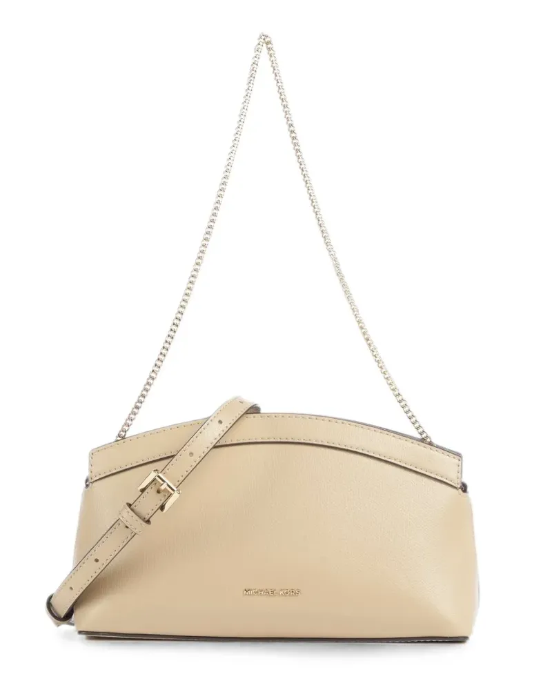 Michael Kors Athena small leather convertible clutch - Nude Nude