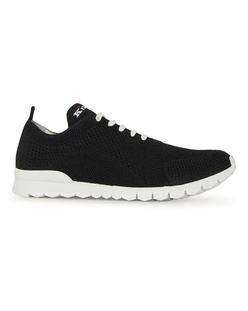 Kiton Gestrickte Lauf-Sneakers - Schwarz Schwarz