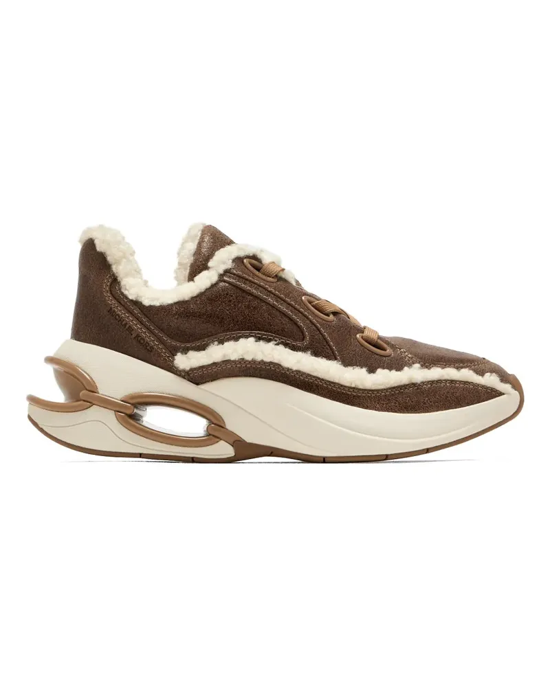 Michael Kors Toni leather sneakers - Braun Braun