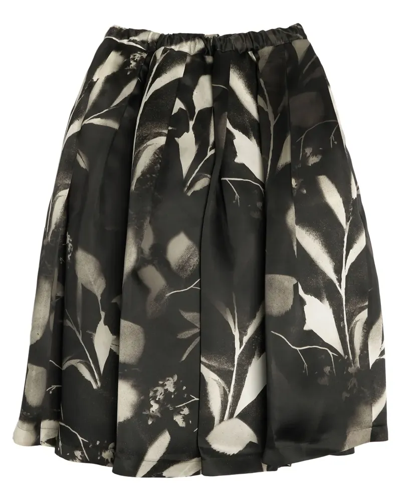 Comme des Garçons Midirock aus Seide - Schwarz Schwarz