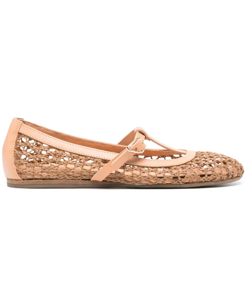 Ancient Greek Sandals Aerati Ballerinas aus Bast - Braun Braun