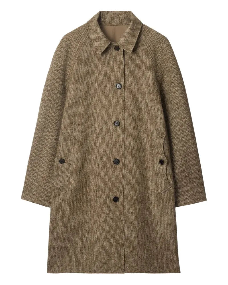 Burberry Wendbarer Mantel mit Fischgräten - Braun Braun