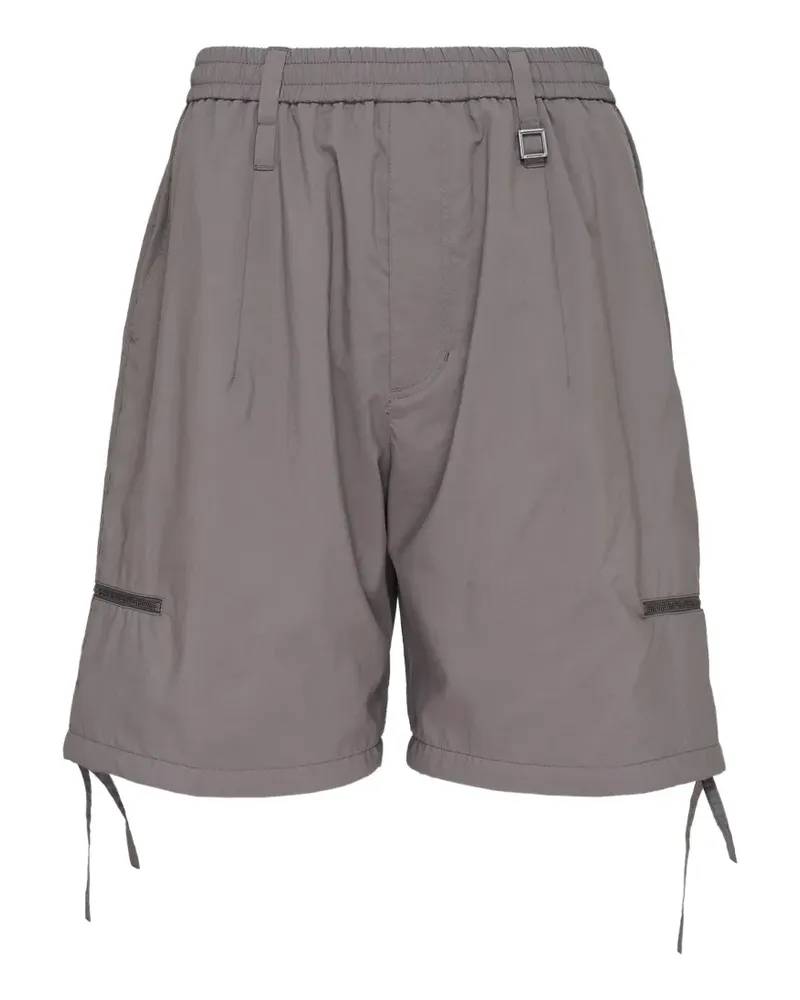 Wooyoungmi zipper-detail drawstring-hem shorts - Grau Grau