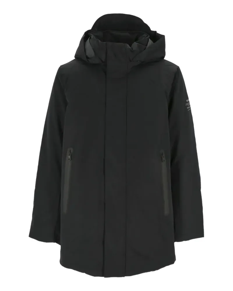 ECOALF Kapuzenjacke mit Reißverschluss - Schwarz Schwarz
