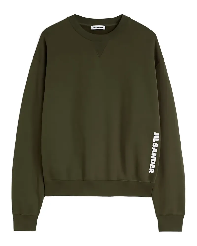 Jil Sander Hoodie mit Logo-Print - Grün Grün