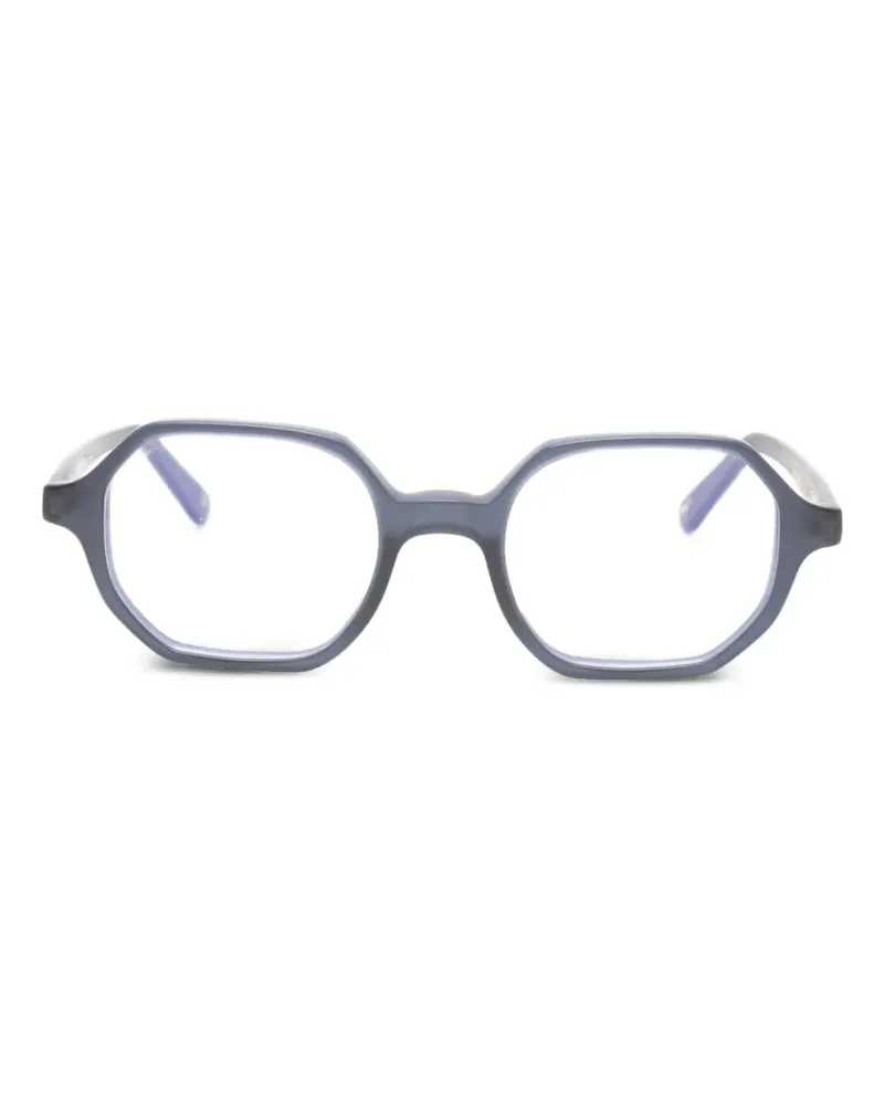 L.G.R. Zanzibar geometric-frame glasses - Blau Blau