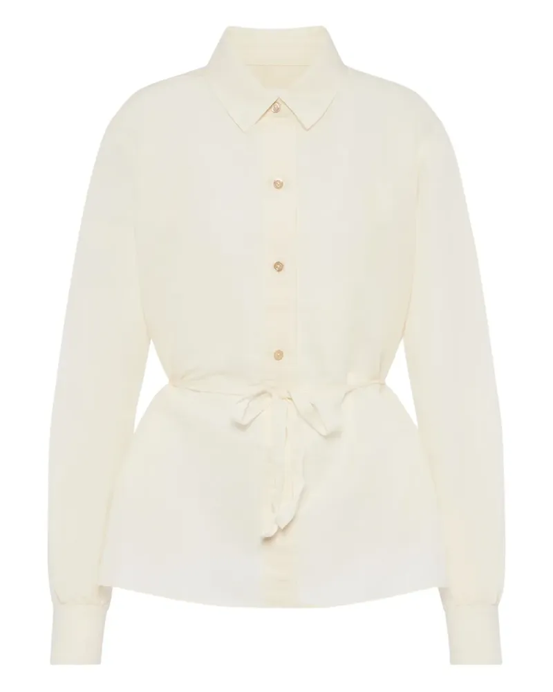 Maison Margiela Langarmshirt mit Gürtel - Nude Nude