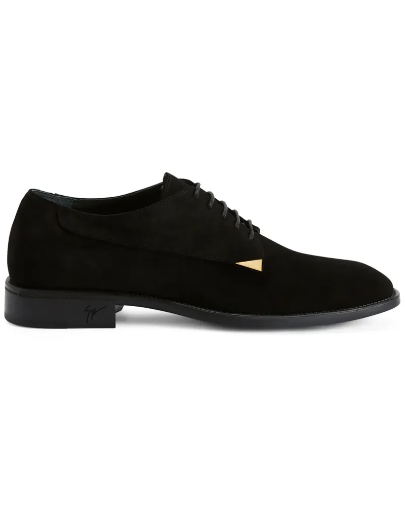Giuseppe Zanotti Stwert Derby-Schuhe aus Wildleder - Schwarz Schwarz