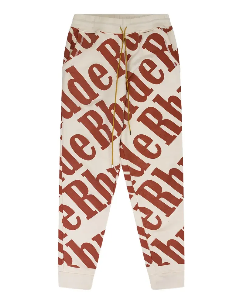 RHUDE logo-print track pants - Nude Nude