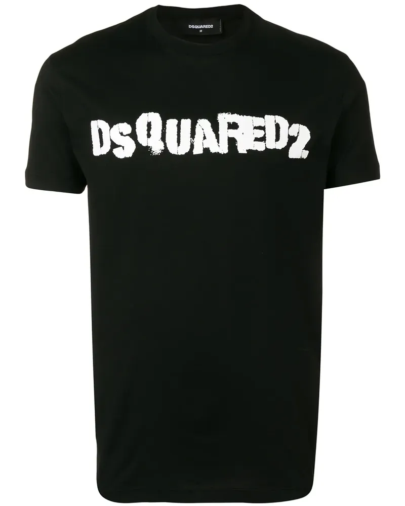 Dsquared2 T-Shirt mit Logo - Schwarz Schwarz