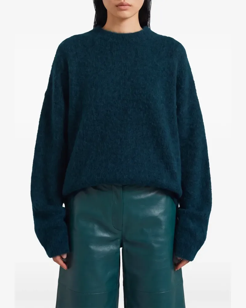 FRANKIE Shop Timea fuzzy sweater - Grün Grün